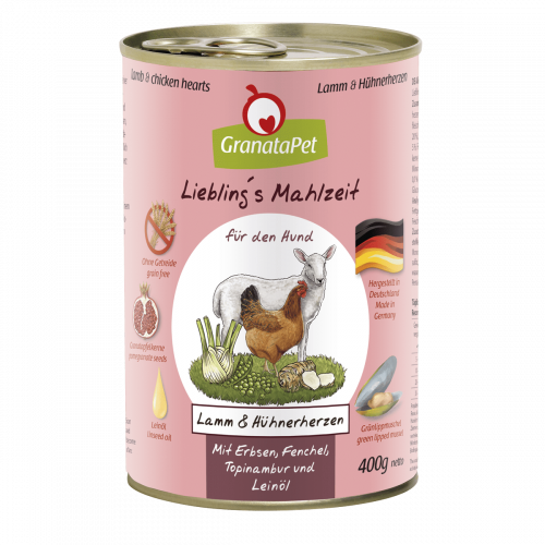Liebling´s Mahlzeit Lamm & Hühnerherzen 400 g